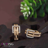 Gold Plated Belt Shaped Cubic Zicronia Xuping Earring